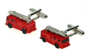 Cufflinks - Fire Engine Red